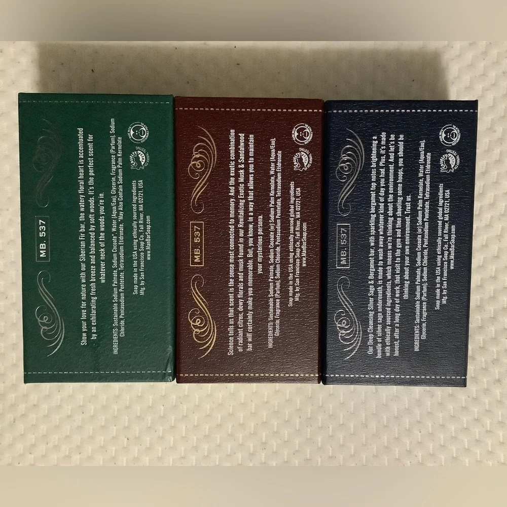 San Francisco Soap Co Man Bar 3-Piece Gift Set - No Harmful Chemicals - Good ...